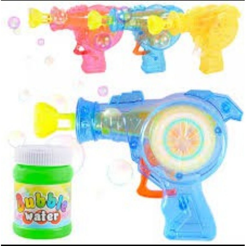 Aflaha Bubble - Bubble Gun Dan Refil Gelembung Sabun Electrik Manual /Tembakan Pistol Air