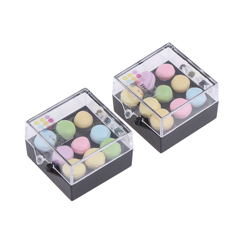 1 Set Miniatur Macaron Tea Snacks Skala 1: 12 Untuk Dekorasi Dapur Rumah Boneka