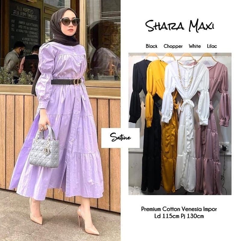 SHARA MAXI/DRESS MAXI POLOS KEKINIAN