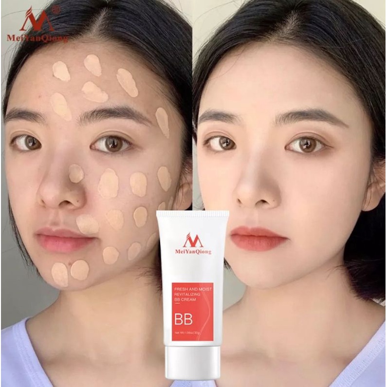 MEIYANQIONG FRESH AND MOIST REVITALIZING BB CREAM WHITENING COMPACT FOUNDATION