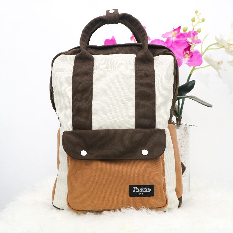 NAMI 3 TONE Backpack Himeku | Ransel | Tas Laptop