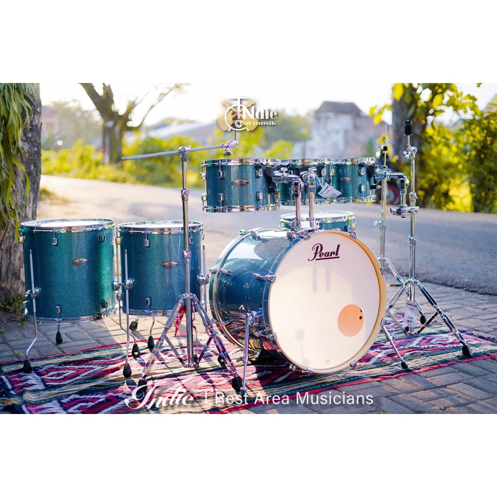 Drum Set Pearl Decade DMPC927SP Aqua Blue 7 Piece