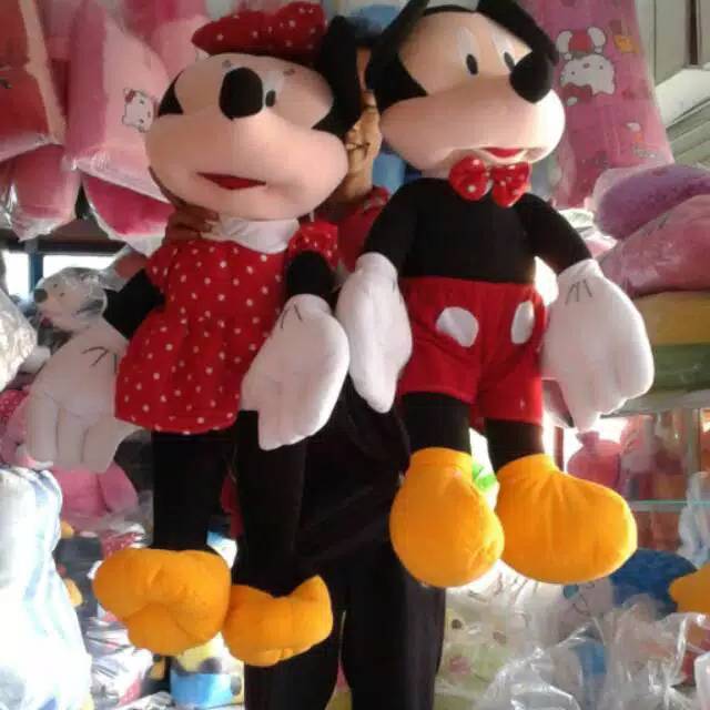 Boneka sepasang micky &amp; minnie jumbo.