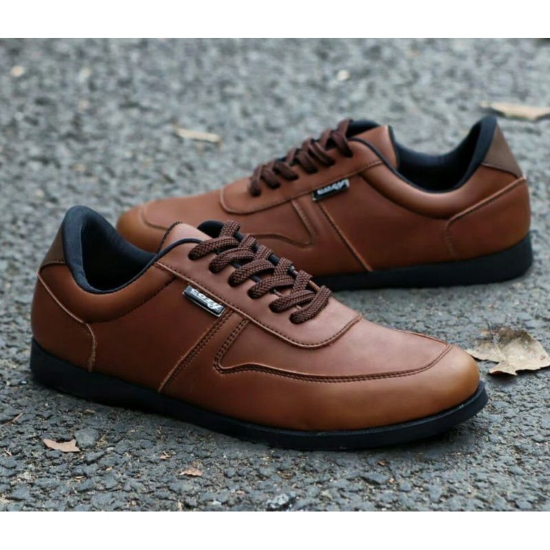 COZY| Sepatu Sneakers Kerja Modern Pria John Carter Neacal Original - Sepatu Kulit Pria