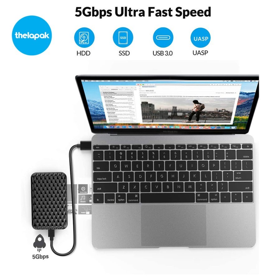 Orico 2520C3 2.5&quot; Type-C USB 3.0 Hard Drive Enclosure