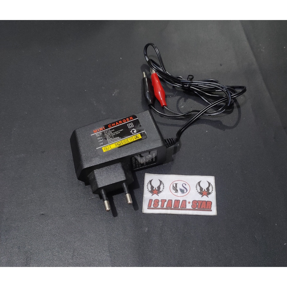 HYS ADAPTOR TEST LAMPU / MINI CHARGER AKI / CAS AKI MOTOR 12 V