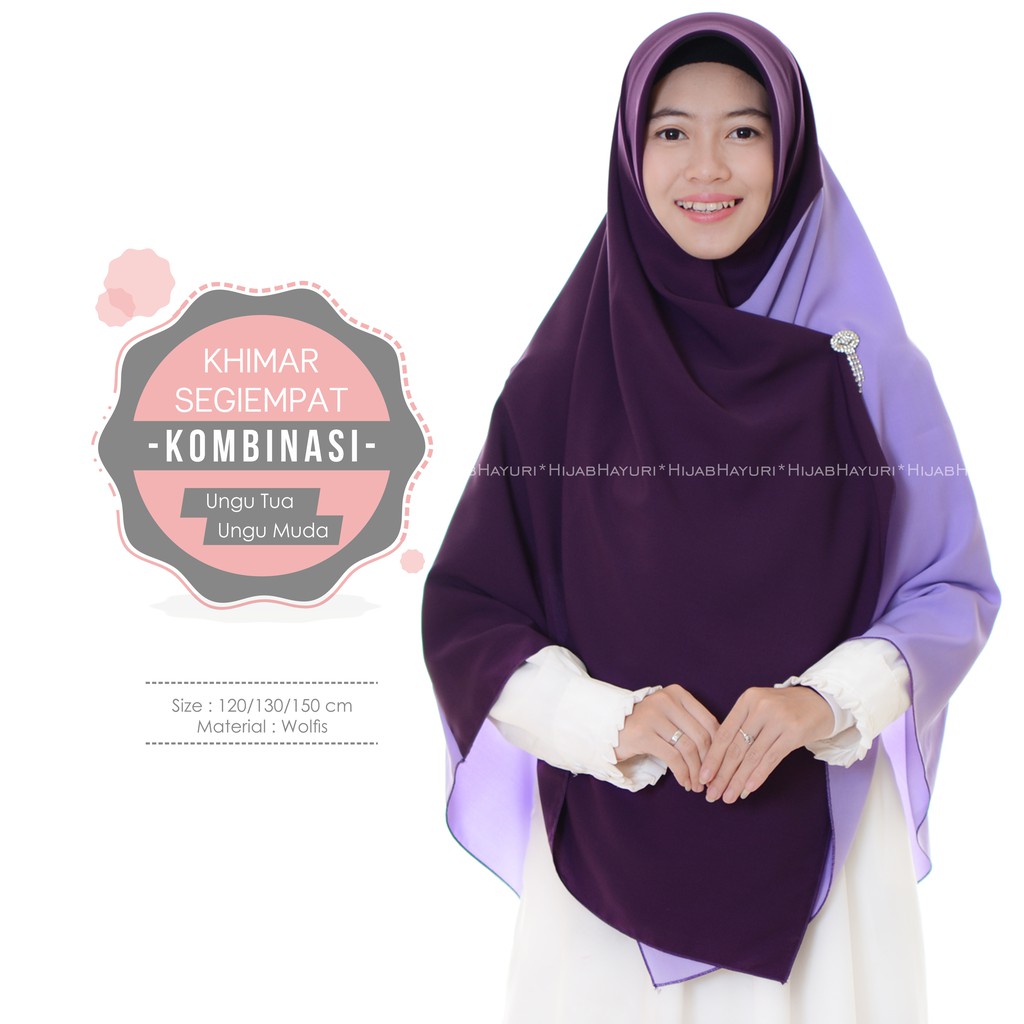 10 Ide Warna  Kerudung Ungu  Muda  The Fashion Eggplant