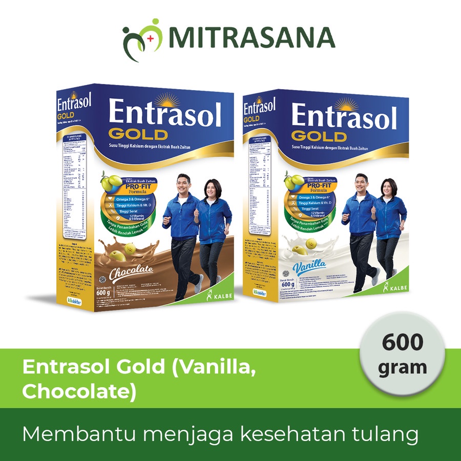 Entrasol Gold Coklat/Vanila 600gr