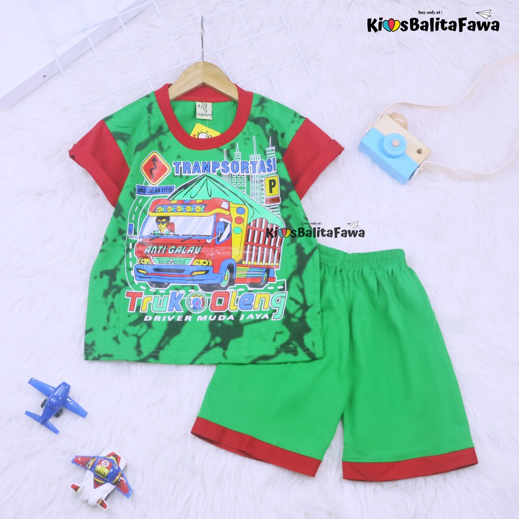 Set Cakka uk 7-8 Tahun / Murah Baju Anak Kaos Karakter Celana Lengan Pendek Laki Cowok Setelan