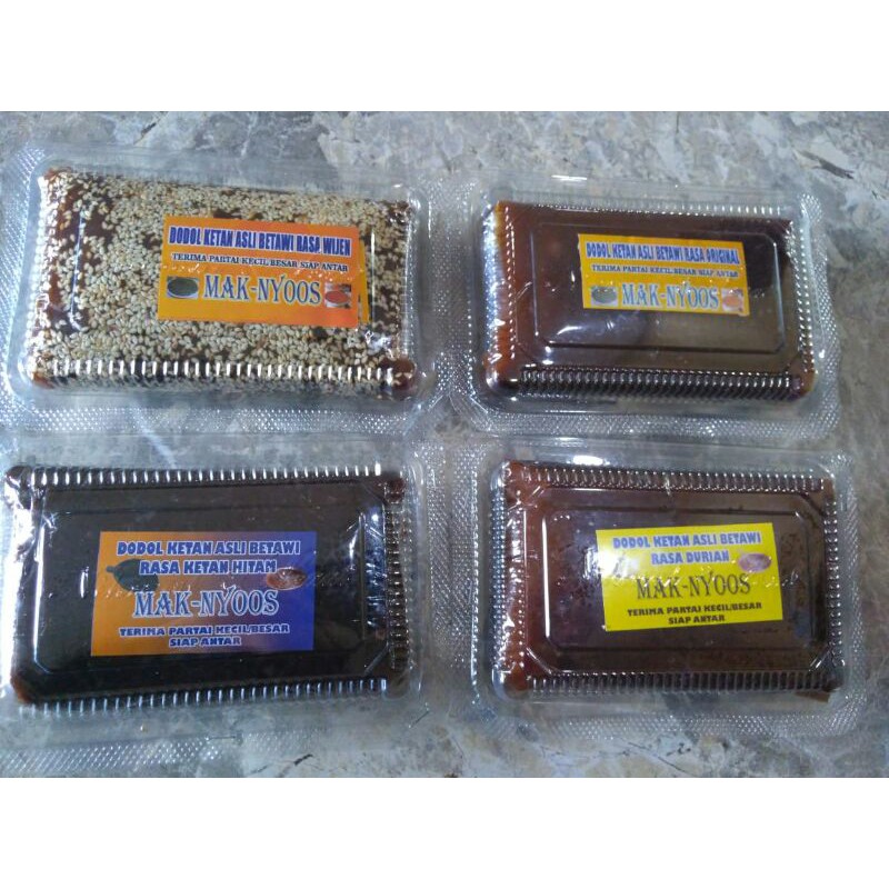 

(HABIBI STORE) Dodol Ketan Betawi Asli MAKNYOOS ukuran 500 gram