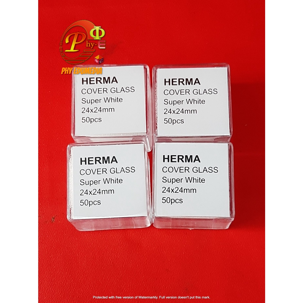 Cover Glass / Cover Glass Mikroskop / Kaca Penutup Preparat / Cover Glass 24x24 HERMA