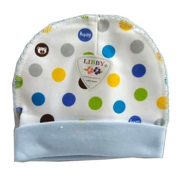 Topi Bayi Motif Libby Newborn 0-3m - Topi Kupluk Bayi Libby