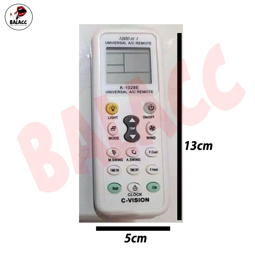 Remote AC Universal / Remot ac Multi K-1028E