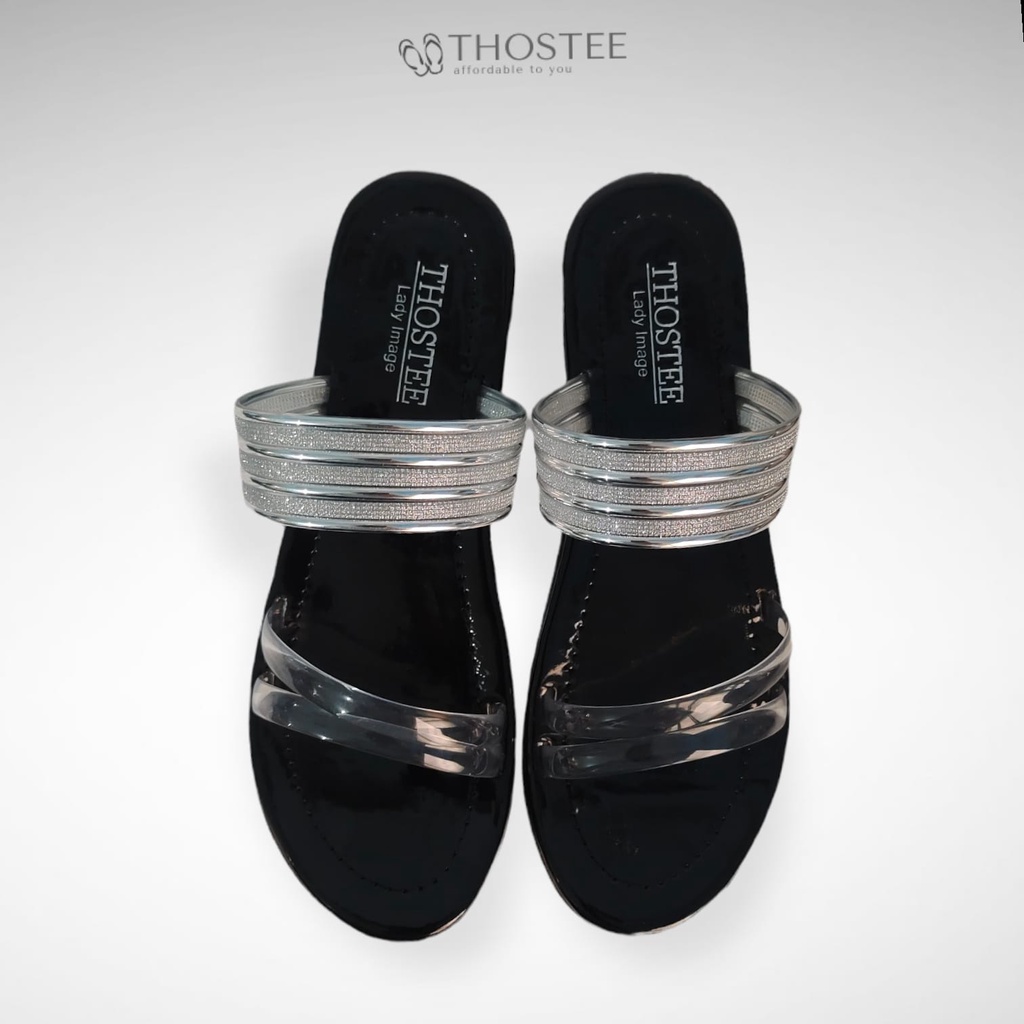 Sandal Flat Wanita Thostee Keyli pusatmode54321