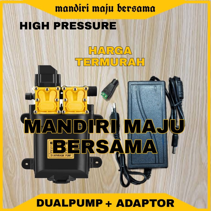 DINAMO POMPA DC 12V 10LPM DOBEL PUMP DAN ADAPTOR