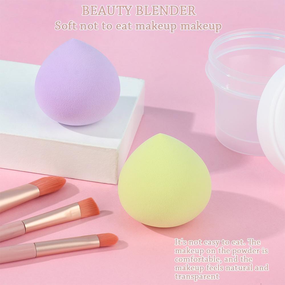 Spons Blender Bentuk Telur Peach Reusable Tahan Lama Untuk Makeup Foundation