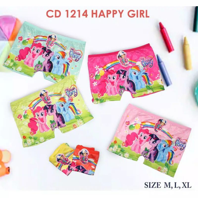 CELANA DALAM ANAK BOXER ANAK BOXER KARAKTER FROZEN BOXER PREMIUM BOXER ANAK LITTLE PONY LEMBUT BOXER
