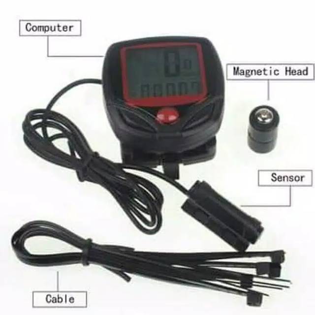 Speedometer sepeda Sunding Waterproof Spedometer sepeda original sunding