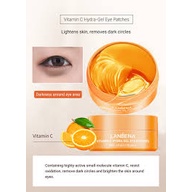 LANBENA Vitamin C Eye Mask Masker Mata Melembabkan Kosmetik Murah Whitening Anti Aging Wrinkles Remove Dark Circle Eye