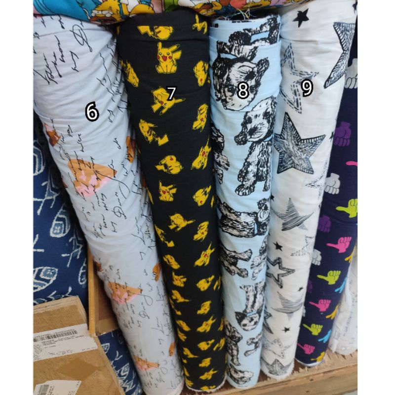 kain rayon katun corak import / kain  katun rayon import