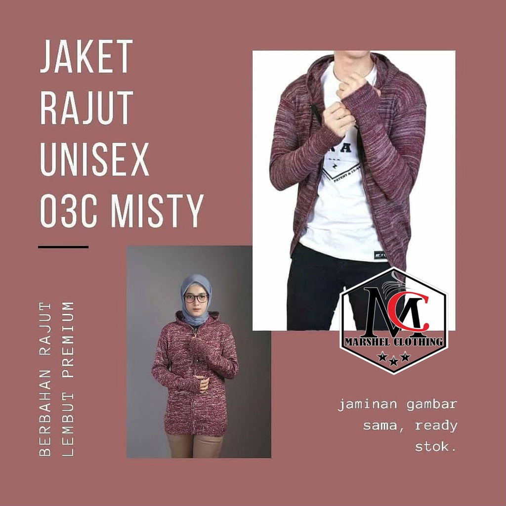 RCL - JAKET SWEATER RAJUT TWIS TWOTON COUPLE PASANGAN PRIA WANITA ( HARGA SEPASANG )