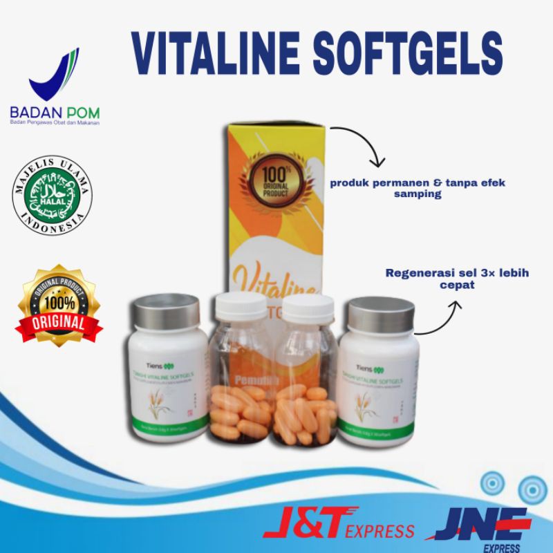 ( TERLLARIS BISA COD )SKINCARE PEMUTIH VITALINE SOFTGELS PEMUTIH SELURUH TUBUH TERBAIK DI DUNIA