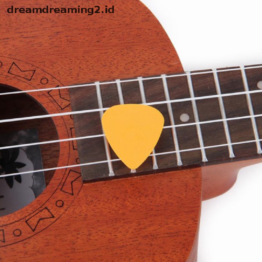 100pcs Pick Plectrums Bahan ABS Untuk Gitar Akustik / Ukulele / Bass Elektrik