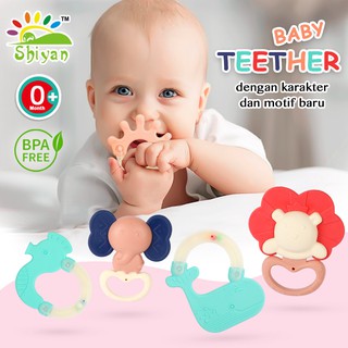 [Shiyan] mainan bayi edukasi shaking bell dan toy teether dengan bahan