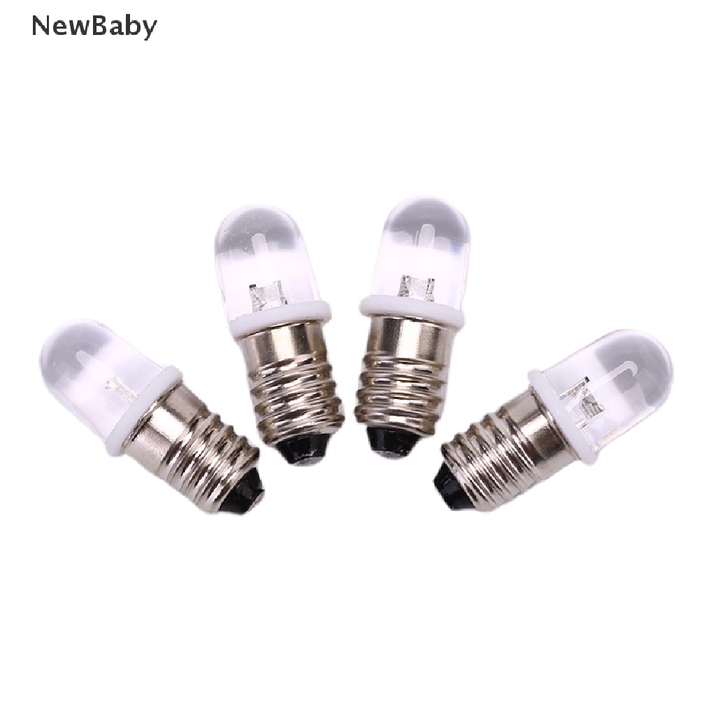 5pcs Bohlam Lampu Led E10 DC 3V 4.5V Untuk Instrumen