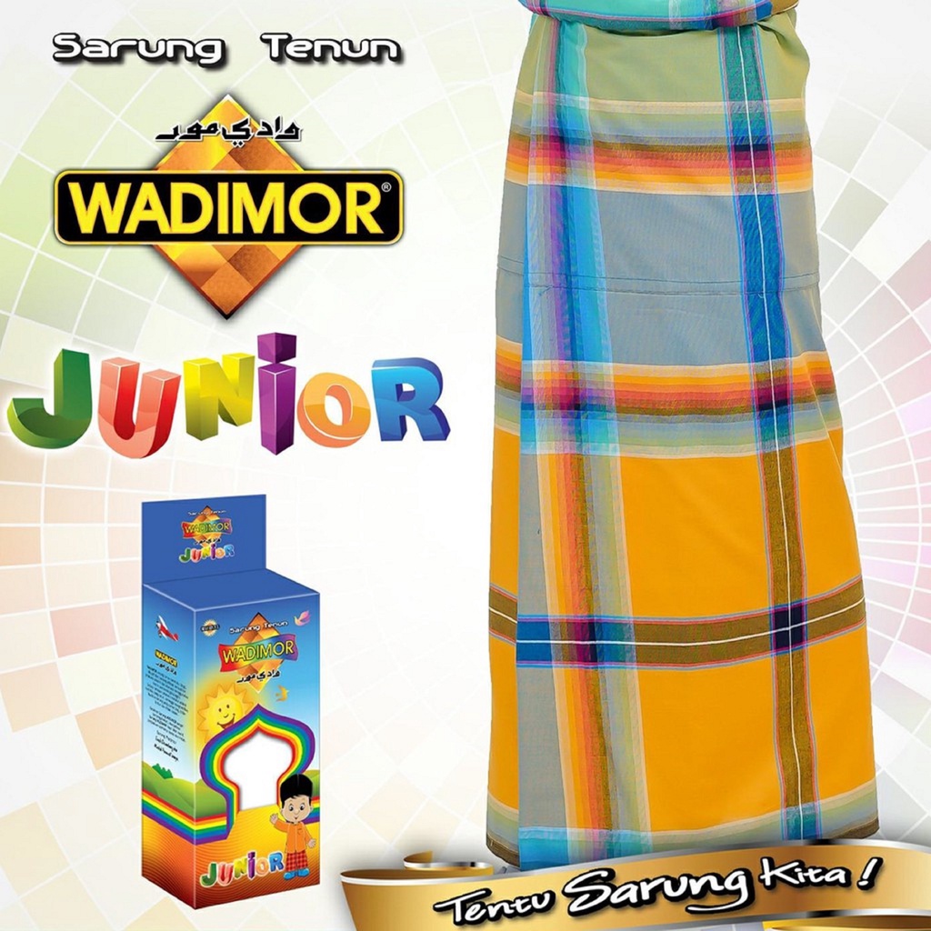 SARUNG ANAK WADIMOR JUNIOR SD SMP KAIN TENUN KIDS KECIL REMAJA LAKI TANGGUNG SANTRI