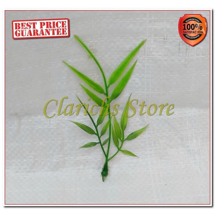 Rumput Daun Hias Bambu per 10 pcs - Daun Bambu Sintetis - Daun Buatan