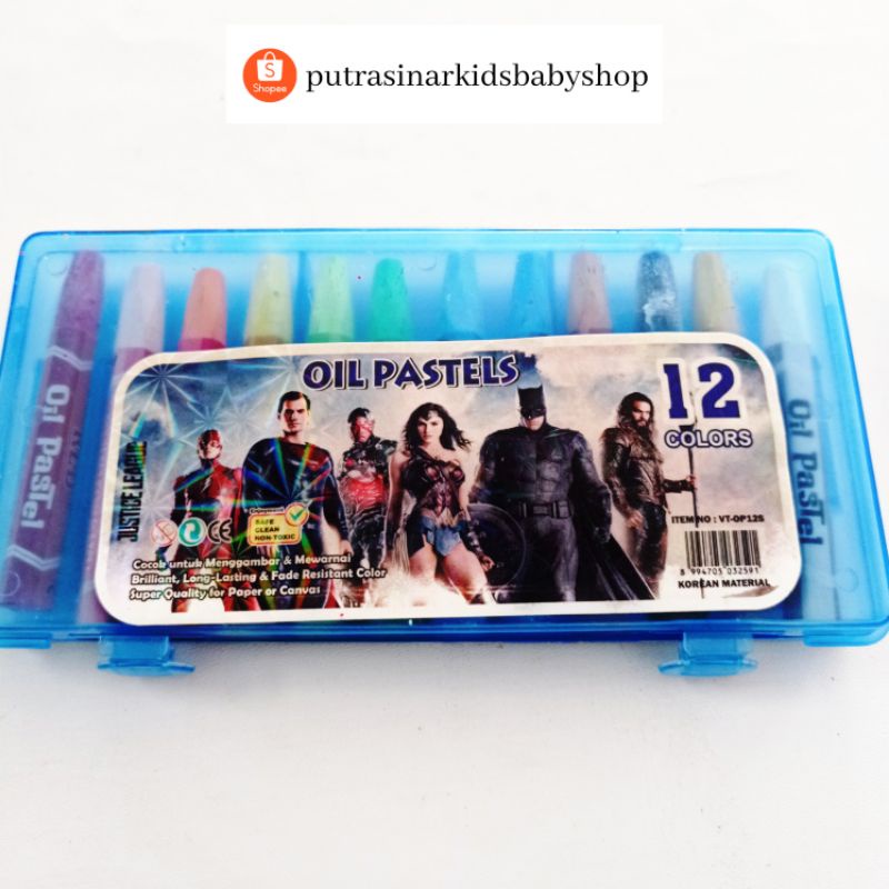 

[PUTRASINAR KIDS] OIL PASTEL 12 COLORS KECIL MURAH!
