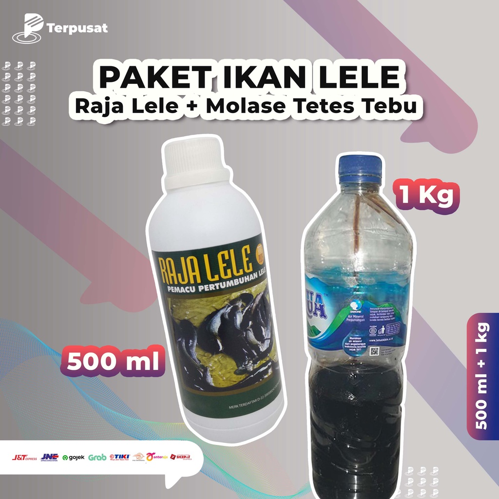 Satu Paket Ikan Lele Raja Lele 500ml & Molase Tetes Tebu 1kg Vitamin Suplemen Herbal Meningkatkan Pe