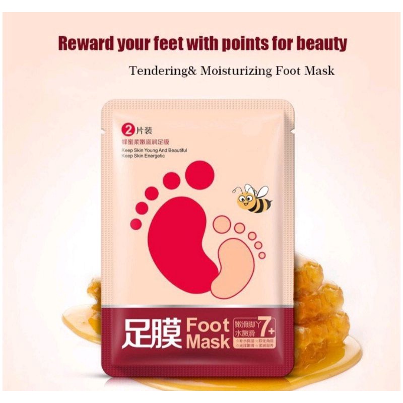 Foot Mask / Masker Kaki / Perawatan Kaki Tumit Pecah &amp; Mengangkat Sel-Sel Kulit Mati / Masker Kaki Melembutkan Kaki / Masker Kaki Atasi Kulit Kaki Kering Kasar Pecah-Pecah / Masker Kaki Merawat Tumit Pecah-Pecah / Masker Menghilangkan Kapalan &amp; Bau Kaki