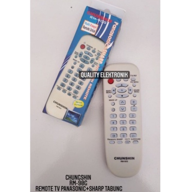 REMOTE PANASONIC SHARP TABUNG  RM-90G CHUNSIN