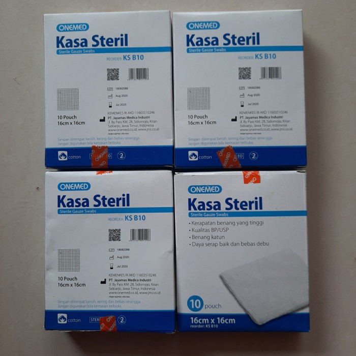 Kasa Steril One Med 16cm x 16cm 16x16 / Kasa Steril Onemed 16cmx16cm