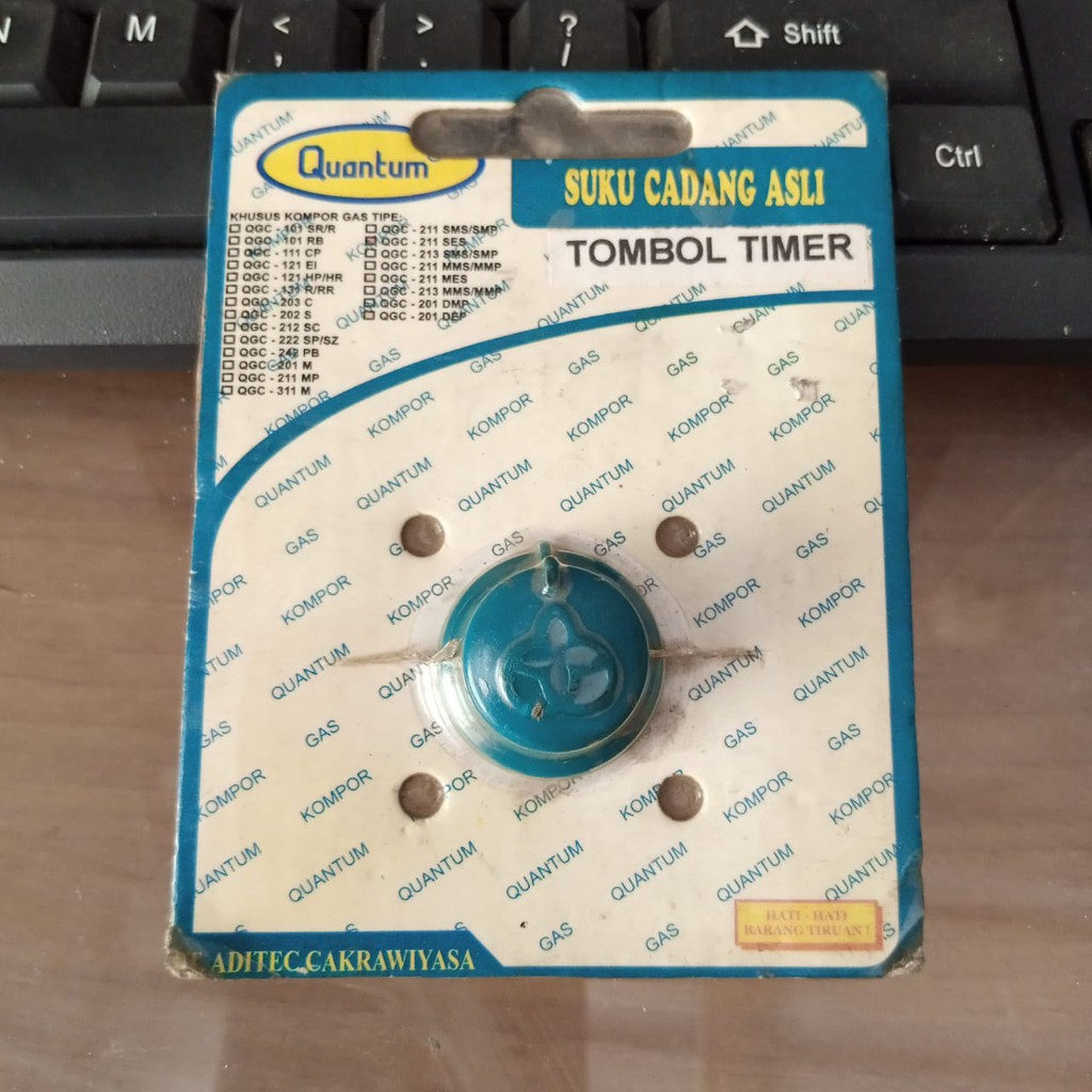 Spare Part Kompor Gas Tombol Timer Quantum