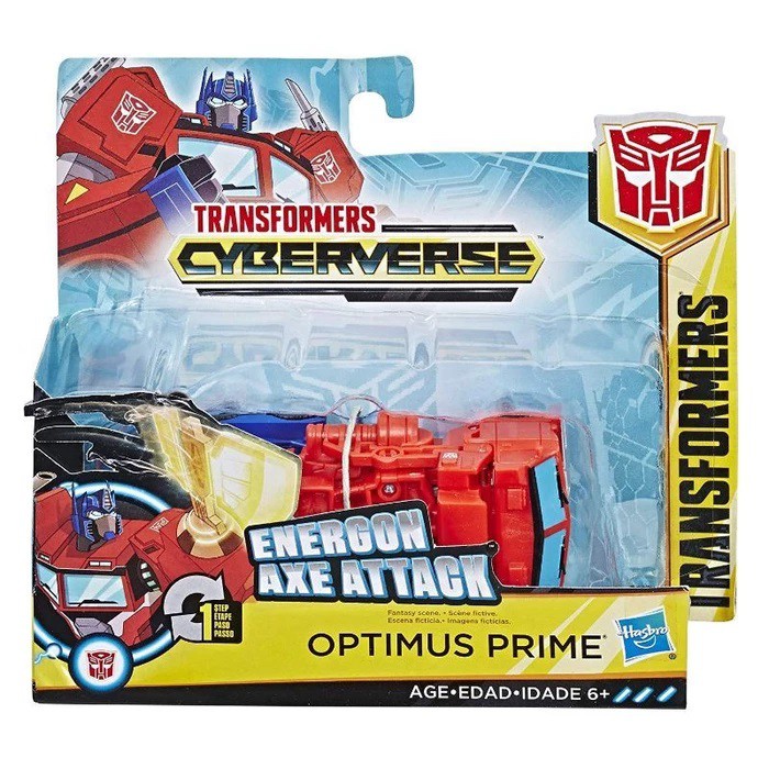 TRANSFORMERS Cyberverse 1-Step Changer Optimus Prime Figure