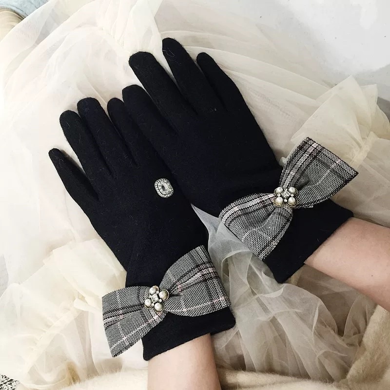 Sarung tangan wanita fashion winter gloves woman musim dingin cantik korean style import hangat kawaii