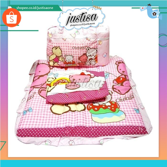 Promo !! SALE PAKET KADO BAYI tas gendongan samping dan selimut chekiddo/gift set 3IN1