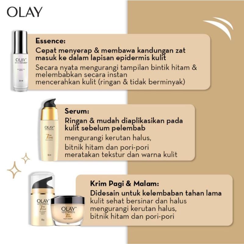 OLAY Total Effects 7 in One Day Cream Gentle Krim Pelembab 50g EXP 2024-2025