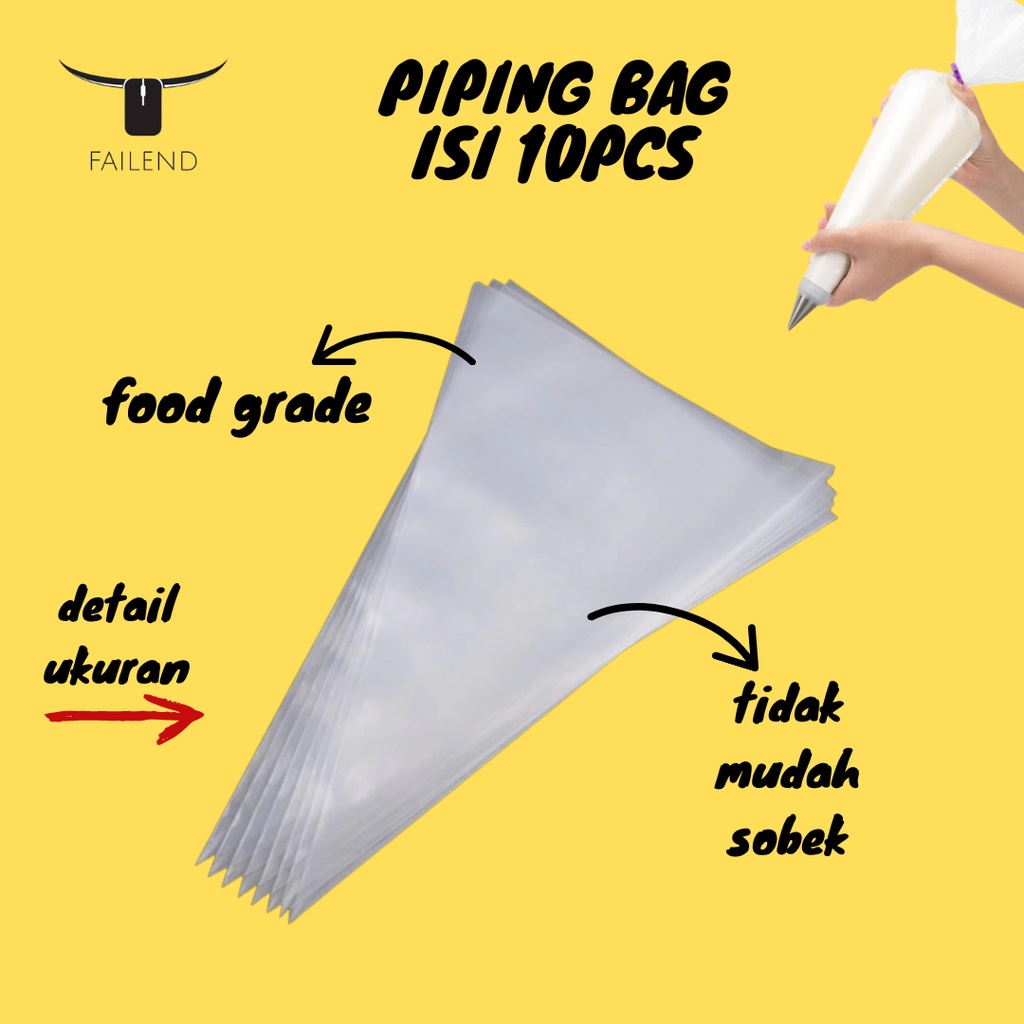 Plastik Segitiga Kue Piping Bag Untuk Dekorasi Buttercream