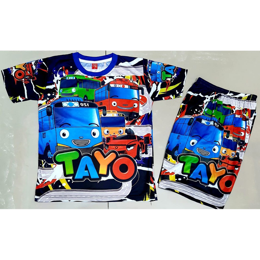 hokyciaSetelan TAYO anak laki laki-Setelan tayo anak perempuan - setelan tayo anak - baju anak tayo 