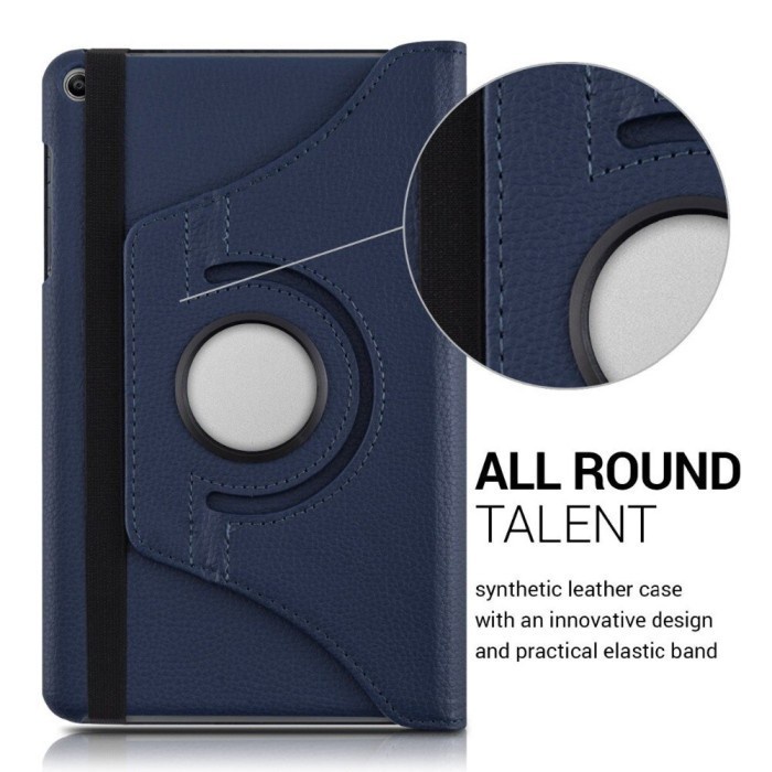 IPAD 2/ 3 / 4 FLIP COVER ROTARY CASE - FA - BLACK