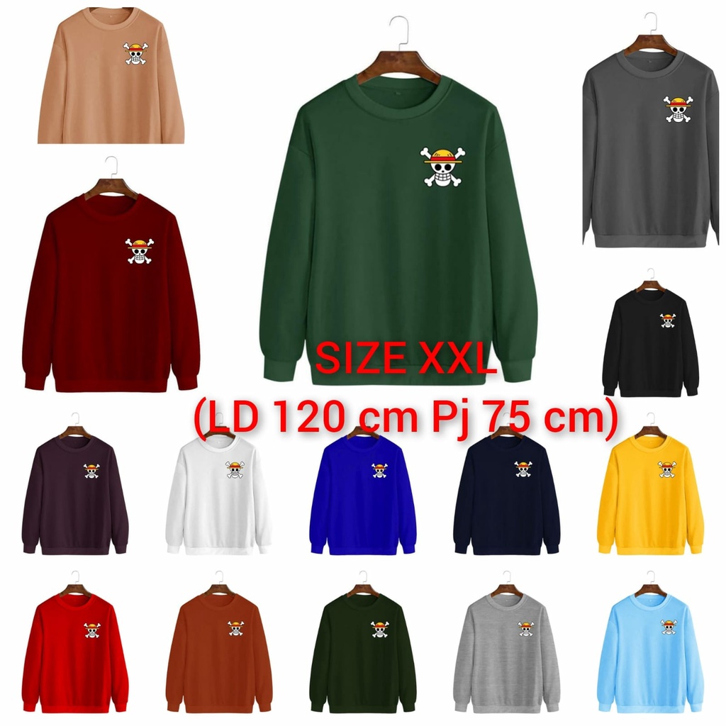 BISA COD-BAJU SEWATER LUFFY/BAJU SWEATER TERLARIS/SWEATER MURAH/SWEATER KEREN