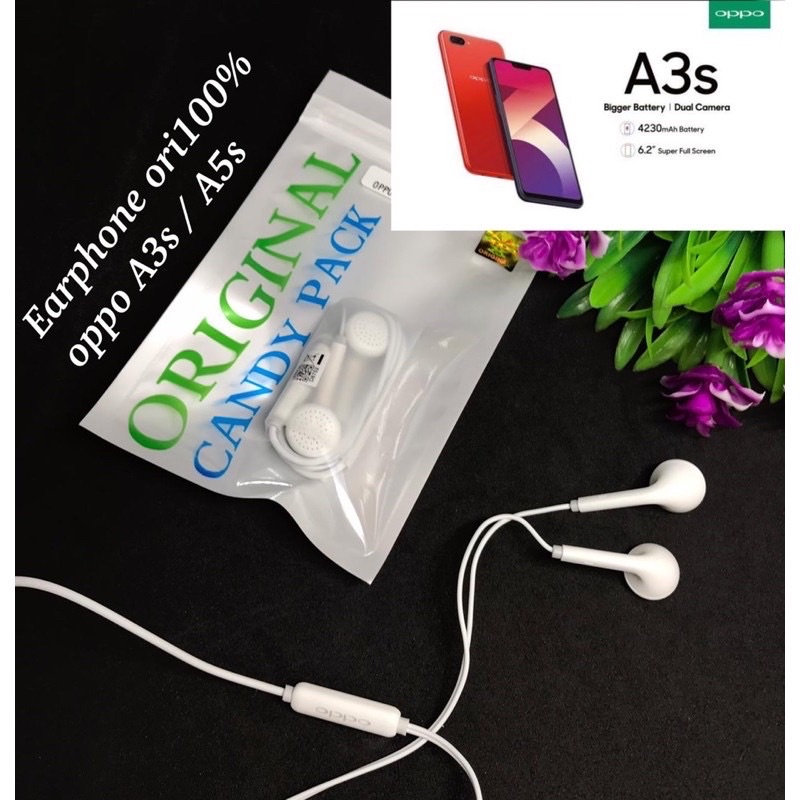 PROMO HANDSFREE OPPO ORIGINAL A3S A5S ORI COPOTAN