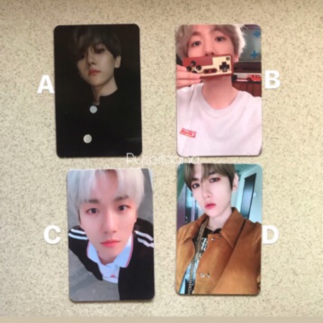 EXO BAEKHYUN PC PHOTOCARD OFFICIAL