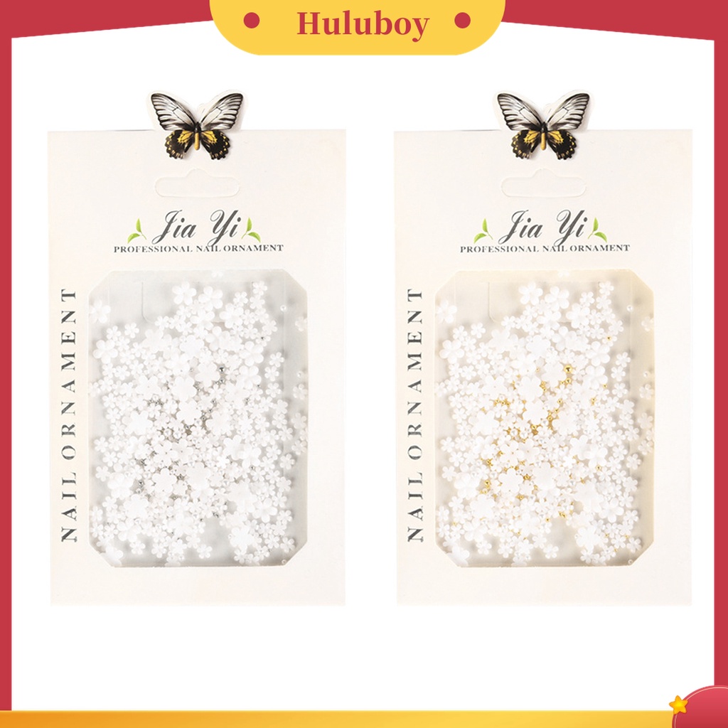 Huluboy Huluboy♡ 1 Pack Bunga Kecil Bahan Resin Untuk Dekorasi Nail Art