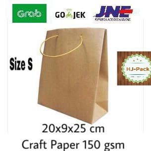 

Paperbag S2 20x8x25 Tas Kertas Goodie Bag Shopping