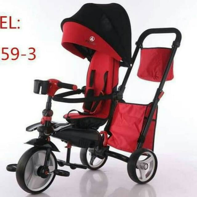 New sepeda stroller tricycle exotic folding(bisa  dilipat)